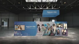 30x50 Island booth design by Reaction Space